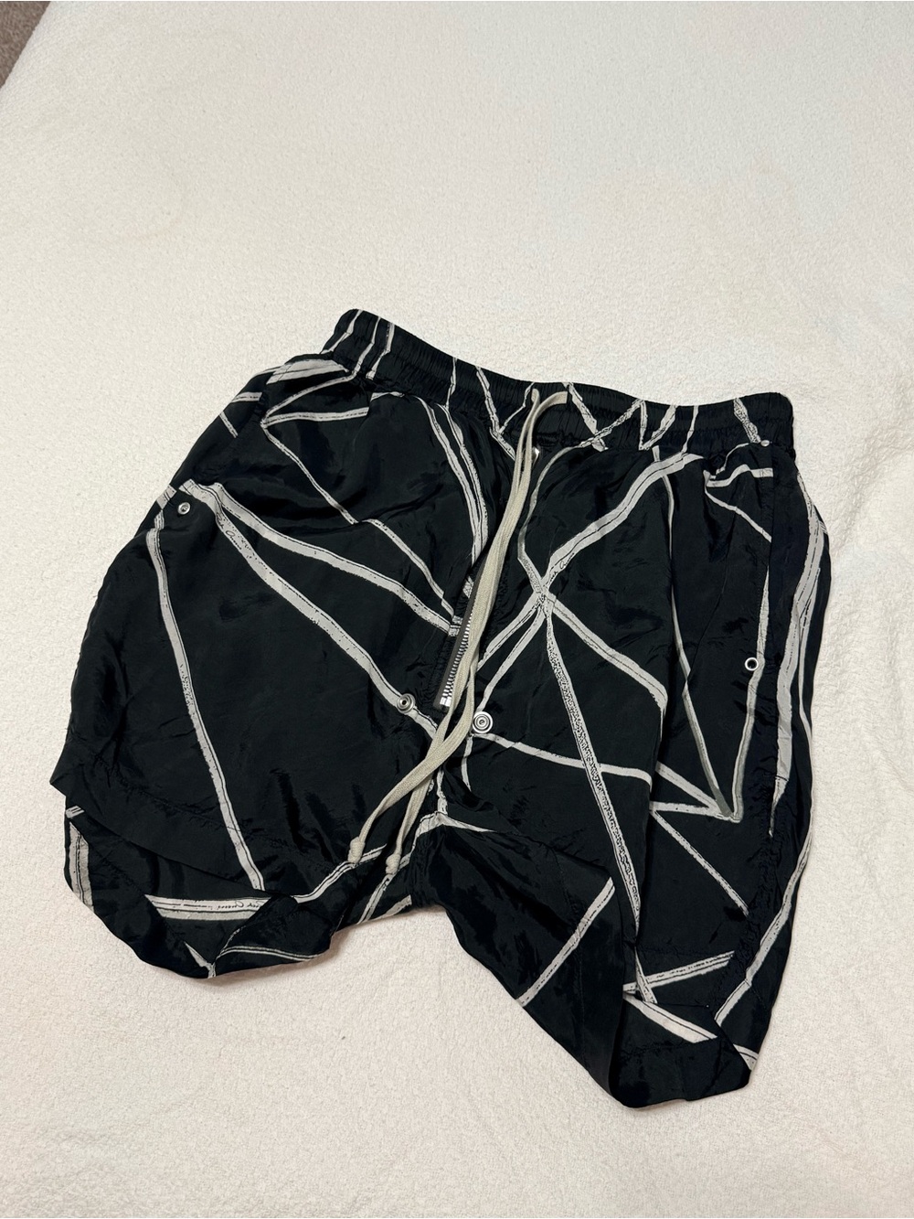 Rick Owen’s silk shorts